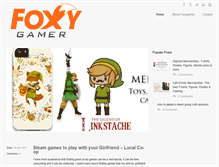 Tablet Screenshot of foxygamer.com
